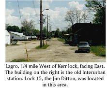 Lagro in the area of Lock No. 15, the Jim Ditton.
