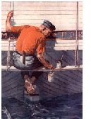 Painting a boat