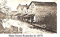 Main Street Roanoke, 1870